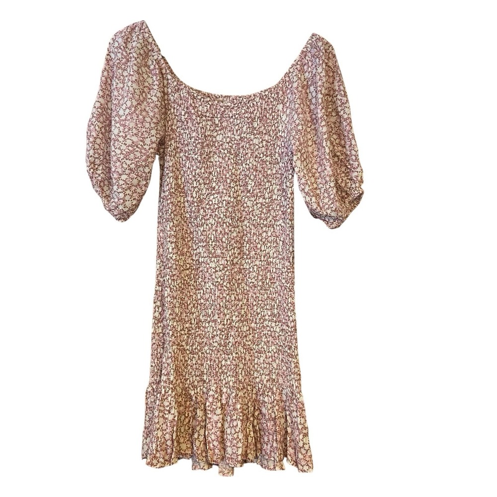 Women's Japna Style DP33029 Smocked Floral‎ Dress Size Small New